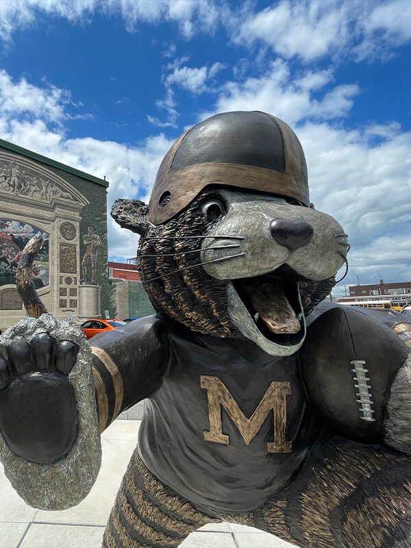 Massillon Tiger Football Statue