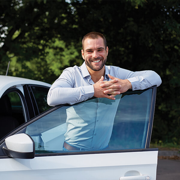 Man and his car