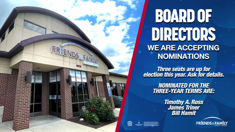 Nominations now accepted for FFCU Board of Directors